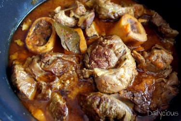 Οσομπούκο (ossobuco) με Λαχανικά