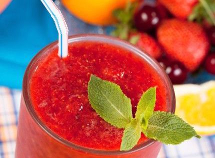 Smoothie φράουλα πορτοκάλι