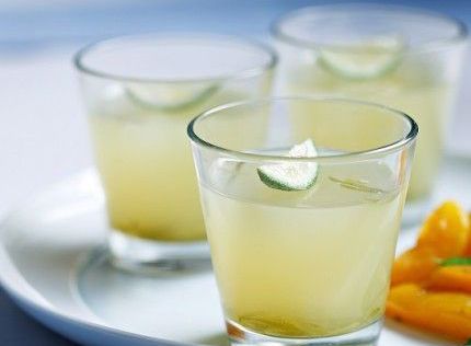 Ζελέ caipirinha με σοταρισμένα βερίκοκα