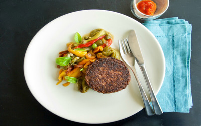 Beyond burger vegan μπέργκερ με εντελώς κρεάτινη γεύση