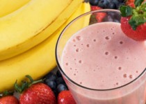 Smoothie με φράουλες και μπανάνα