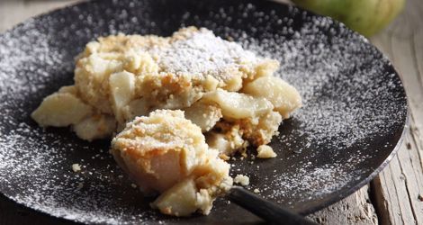 Τραγανά αχλάδια με καστανό βούτυρο