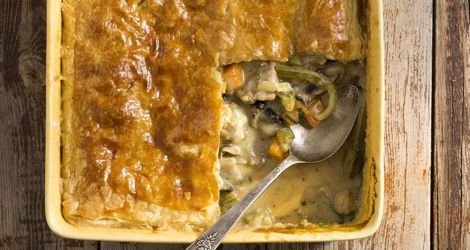 Πίτα με κοτόπουλο και λαχανικά