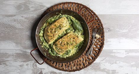 Σολομός σε σάλτσα από βούτυρο ghee