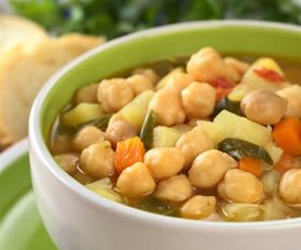 Μαροκινή σούπα με γλυκοπατάτες καρότο και ρεβίθια