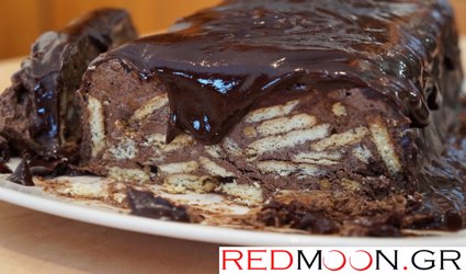 Κορμός με γλάσο σοκολάτας