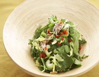 Νηστίσιμη σαλάτα με μόσχους από καλαμάρι