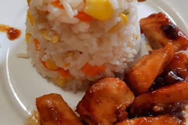 Κοτόπουλο φιλέτο με μέλι ή αλλιώς sticky honey chicken