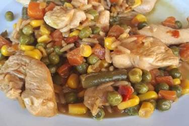 Μεσογειακό κινέζικο κοτόπουλο