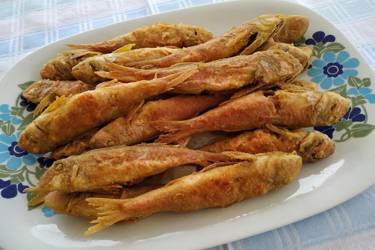 Μπαρμπούνια τηγανητά