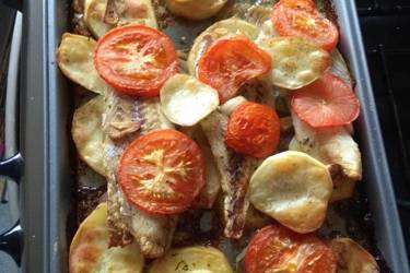 Ψάρι φέτα στον φούρνο
