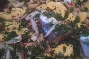 Ψάρια με κρεμμύδια
