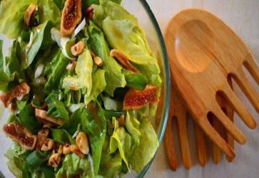 Πράσινη σαλάτα με σύκα