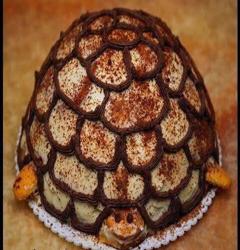 Κέικ χελώνα με ξινή κρέμα