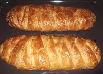 Ζαμπονοτυρόπιτα πλεκτή