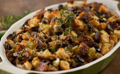 Γέμιση γαλοπούλας με μανιτάρια