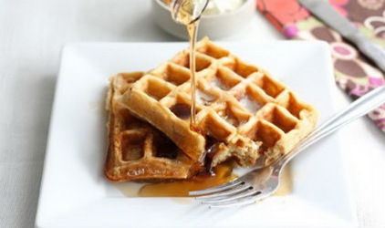 Βάφλες με μέλι