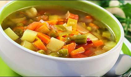Σούπα λαχανικών χωρίς λάδι
