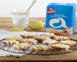 Μπισκότα αμυγδάλου με γλάσο