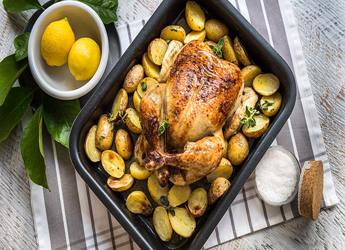 Κοτόπουλο με πατάτες στον φούρνο		