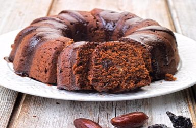 Κέικ δαμάσκηνο με σοκολάτα