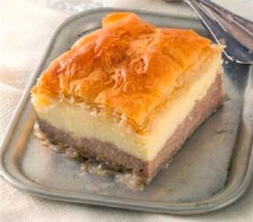 Γαλακτομπούρεκο διπλό με σοκολάτα