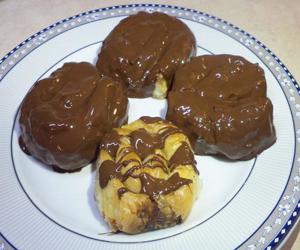 Γαλακτομπούρεκα στριφτά με σοκολάτα
					