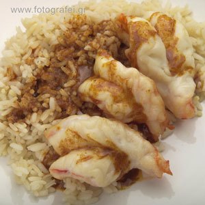 Γαρίδες βουτύρου με κάρυ