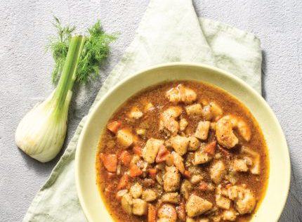 Γαριδόσουπα με λαχανικά