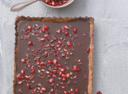 Τάρτα σοκολάτας με ρόδι