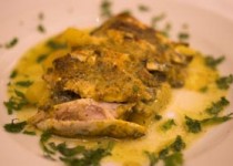 Γαύρος στο φούρνο με σάλτσα μουστάρδας