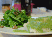 Γλώσσα ποσέ με πέστο ρόκας