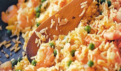 Κινέζικο τηγανητό ρύζι με γαρίδες