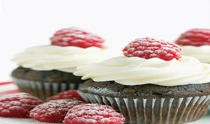 Αμερικάνικα κλασικά μικρά κέικ σοκολάτας