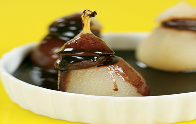 Αχλάδια µε σοκολάτα