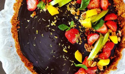 Τάρτα μαύρης σοκολάτας