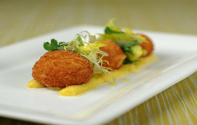 Μπαλίτσες γαρίδας και σκορδαλιά