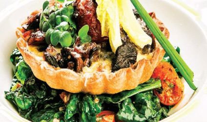 Μικρές quiches με μανιτάρια