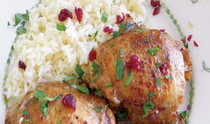 Κοτόπουλο με port και cranberries