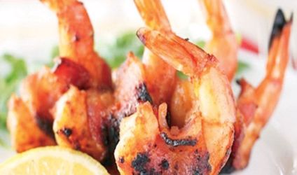 Γαρίδες με μπέικον