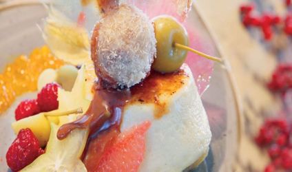 Κρεµ µπρουλε µε µιγµα µηλων