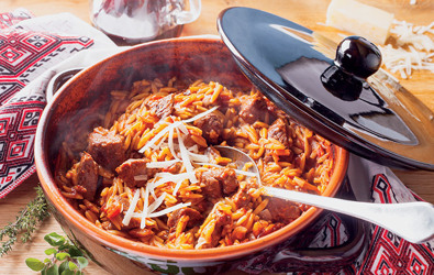 Κριθαρότο με αρνί