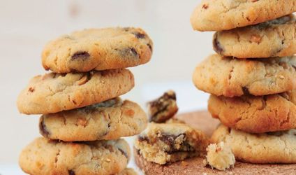 Μπισκότα φυστικοβούτυρου και σοκολάτας