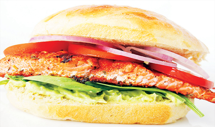 Σάντουιτς με σολομό