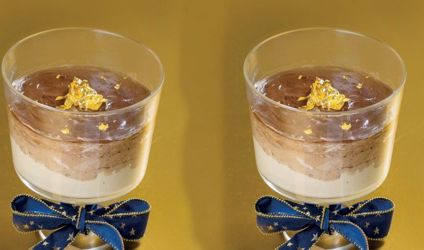 ∆ίχρωµη χριστουγεννιάτικη µους σοκολάτας 